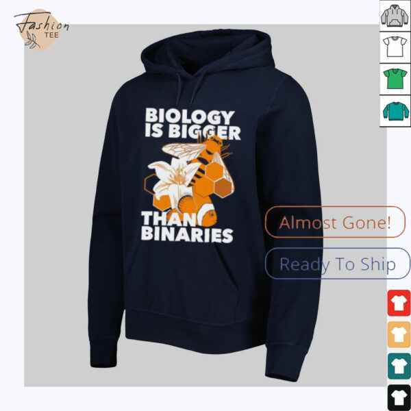 Bee and Nemo fish biology is bigger than binaries shirt