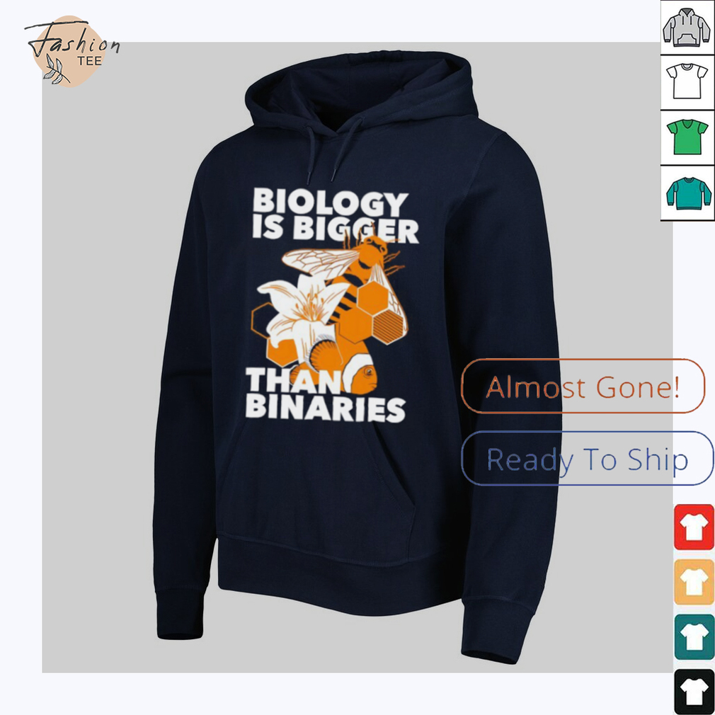 Bee and Nemo fish biology is bigger than binaries shirt Bee and Nemo fish biology is bigger than binaries shirt