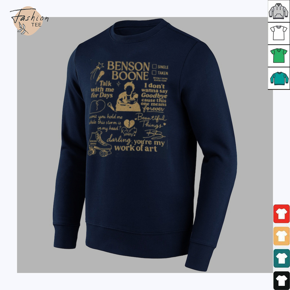 Benson Boone Doodle Art Music T Shirt Benson Boone Doodle Art Music T Shirt