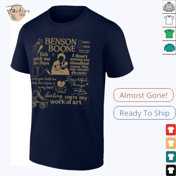 Benson Boone Doodle Art Music T Shirt