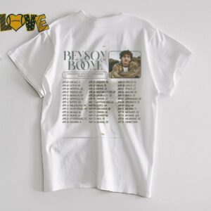 Benson Boone Fireworks Tour 2025 Fan Gift T Shirt