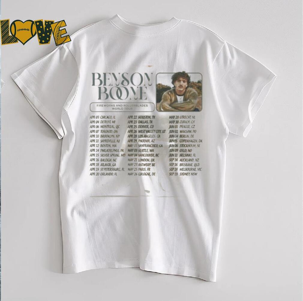 Benson Boone Fireworks Tour 2025 Fan Gift T Shirt Benson Boone Fireworks Tour 2025 Fan Gift T Shirt