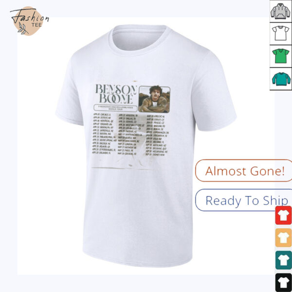 Benson Boone Fireworks Tour 2025 Fan Gift T Shirt