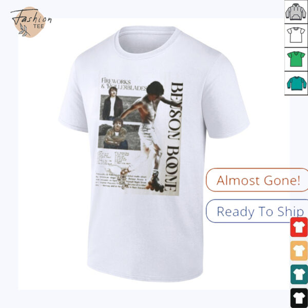 Benson Boone Fireworks World Tour 2025 T Shirt