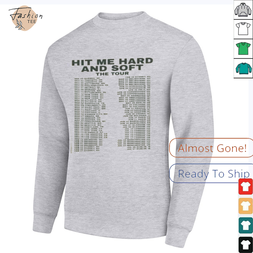 Billie Eilish Women’s Hit Me Hard Tour T Shirt Billie Eilish Women’s Hit Me Hard Tour T Shirt