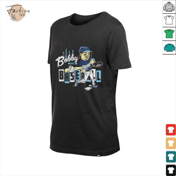 Bobby Witt Jr. #7 Kansas City Royals baseball caricature shirt