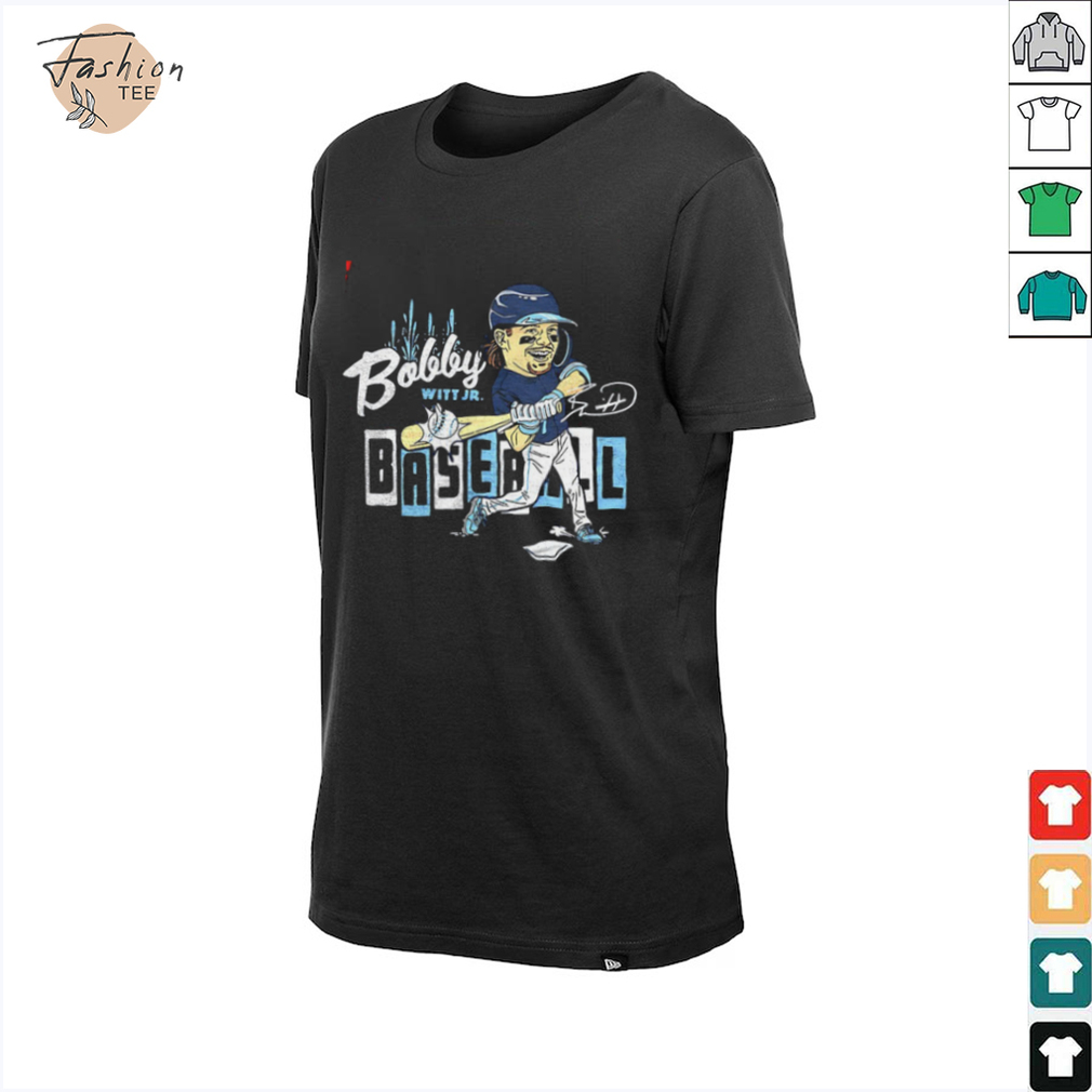 Bobby Witt Jr. #7 Kansas City Royals baseball caricature shirt Bobby Witt Jr. #7 Kansas City Royals baseball caricature shirt