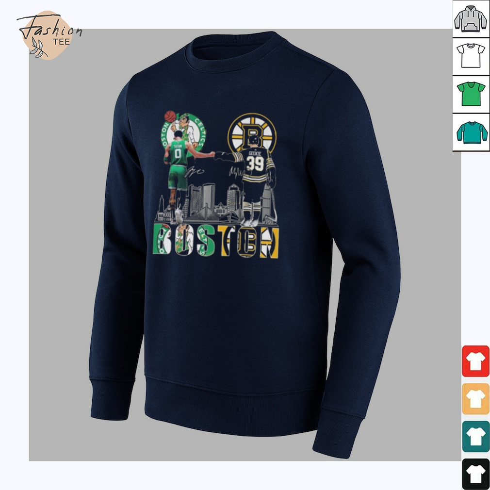 Boston Celtics x Boston Bruins Signatures T Shirt Boston Celtics x Boston Bruins Signatures T Shirt