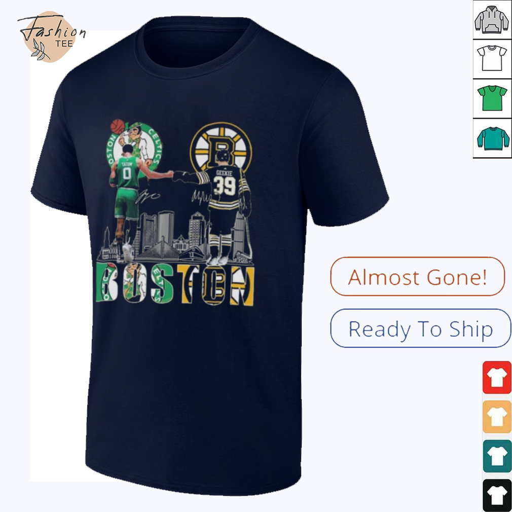 Boston Celtics x Boston Bruins Signatures T Shirt Boston Celtics x Boston Bruins Signatures T Shirt