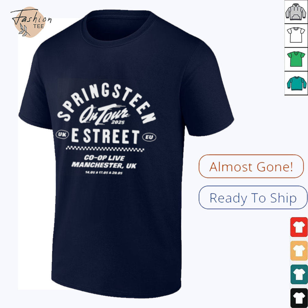 Bruce Springsteen On Tour 2025 Manchester UK T Shirt Bruce Springsteen On Tour 2025 Manchester UK T Shirt