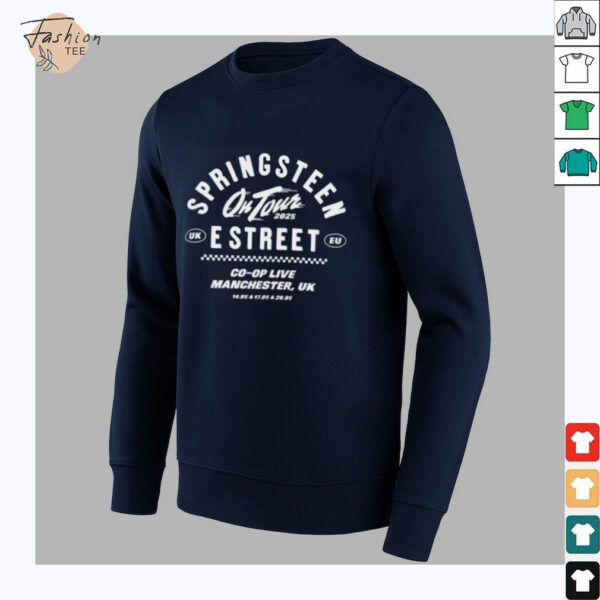 Bruce Springsteen On Tour 2025 Manchester UK T Shirt