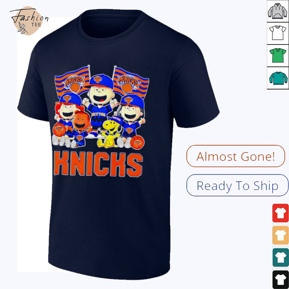 Charlie Brown and Friends Peanuts cheer New York Knicks Playoffs 2025 shirt Charlie Brown and Friends Peanuts cheer New York Knicks Playoffs 2025 shirt