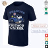Chicago Cubs Peanuts Snoopy driving car shirt