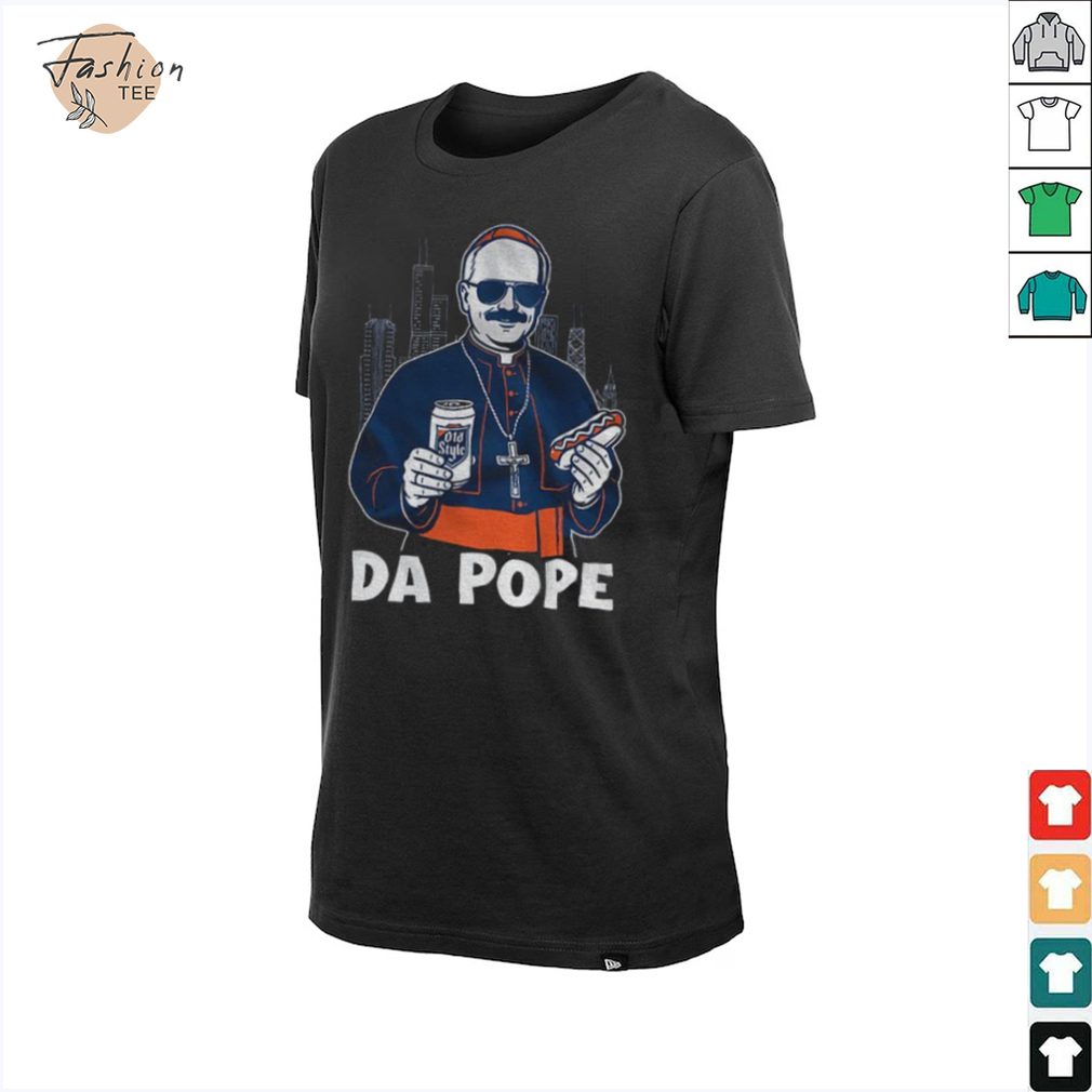 Chicago’s Pope Leo XIV Da Pope holding beer and hotdog shirt Chicago’s Pope Leo XIV Da Pope holding beer and hotdog shirt