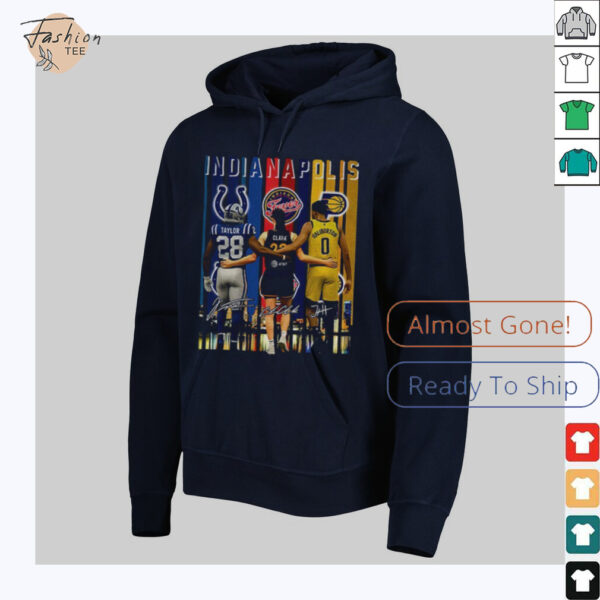 Clark Taylor Haliburton Indianapolis Sports Team players signature shirt