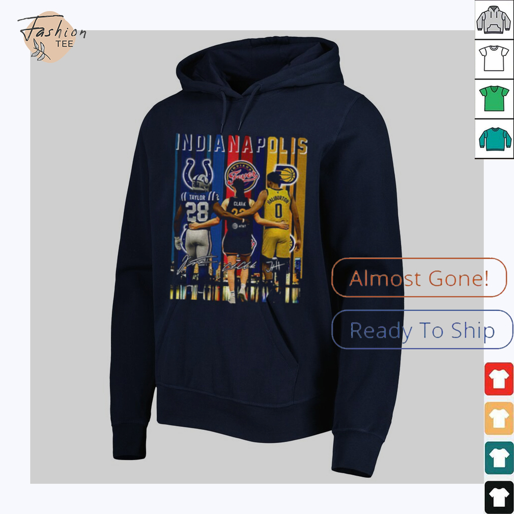 Clark Taylor Haliburton Indianapolis Sports Team players signature shirt Clark Taylor Haliburton Indianapolis Sports Team players signature shirt