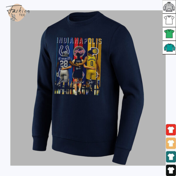 Clark Taylor Haliburton Indianapolis Sports Team players signature shirt