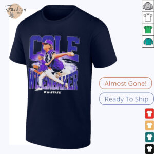 Cole Wisenbaker Kansas State Baseball Player Collage T Shirt