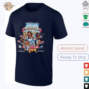 Dallas Cowboys World Champs 1993 NFL Football Team Super Bowl Big Head Shirt