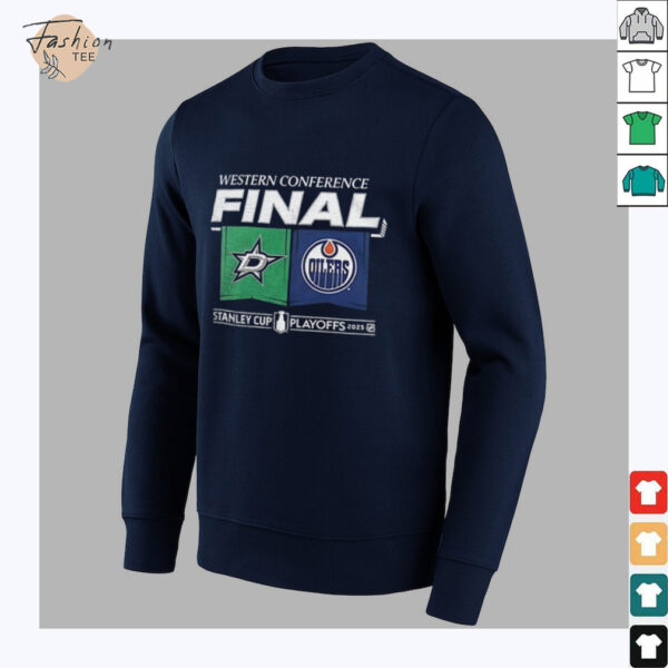 Dallas Stars Vs Edmonton Oilers Western Conference Final Stanley Cup Playoffs 2025 shirt
