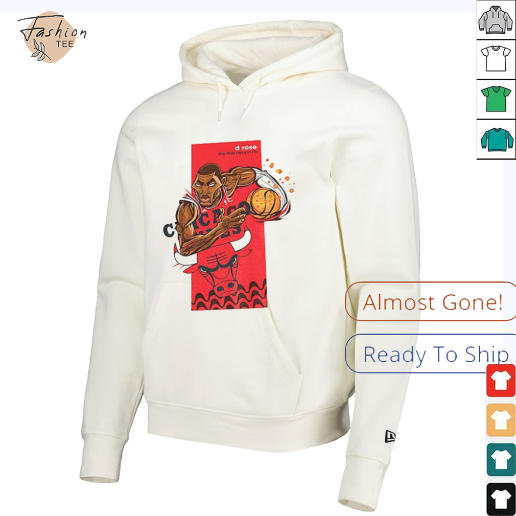 Derrick Rose Chicago Bulls NBA Basketball cartoon the MVP rises in rio shirt Derrick Rose Chicago Bulls NBA Basketball cartoon the MVP rises in rio shirt