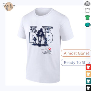 Detroit Tigers Dad A son’s first hero a daughter’s first love Happy Father’s Day 2025 shirt