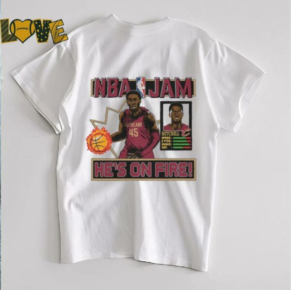 Donovan Mitchell Cleveland Cavaliers Homage Unisex NBA Jam  Shirt
