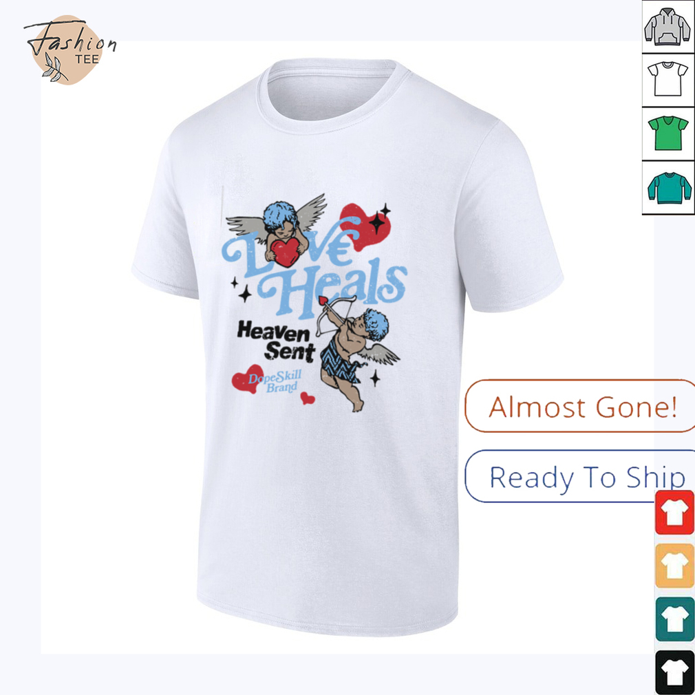 DopeSkill Love Heals Graphic T Shirt DopeSkill Love Heals Graphic T Shirt