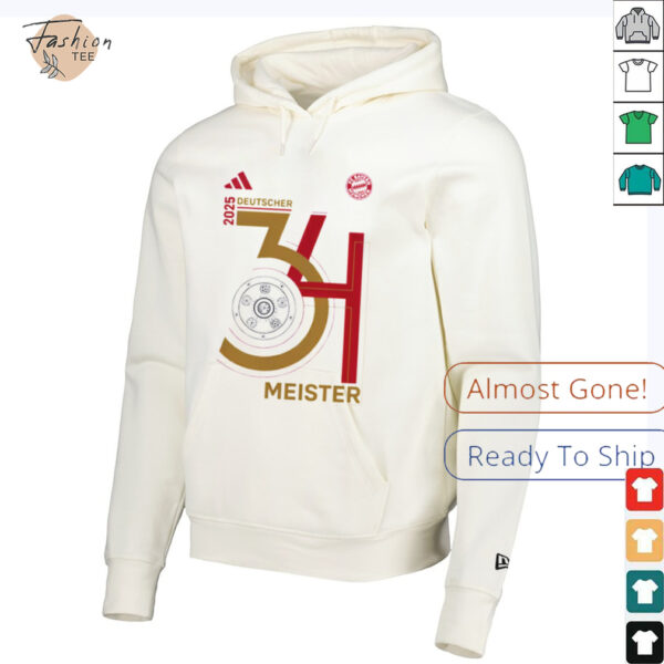 FC Bayern Munchen Are 34 Deutscher Meister 2025 Bundesliga Unisex T Shirt