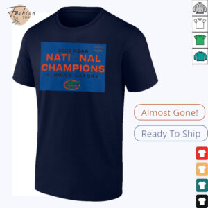 Fanatics Royal Florida Gators 2025 NCAA Men's Basketball National Champions Schedule T Shirts