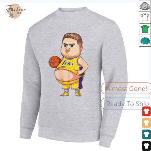 Fat Luka Doncic Los Angeles Lakers NBA Basketball Funny shirt