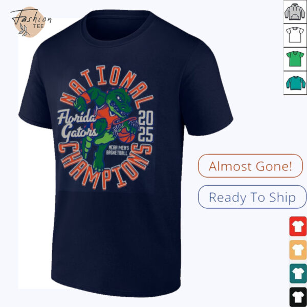 Florida Gators 2025 NCAA Men’s Basketball National Champions Comfort Colors Mascot T Shirt