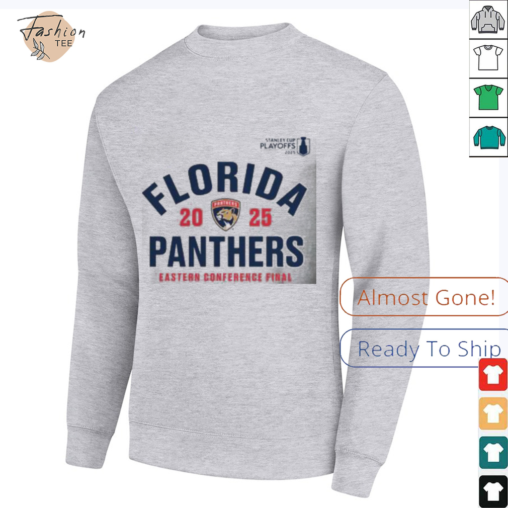 Florida Panthers Eastern Conference Final NHL 2025 Stanley Cup Playoffs Grey Unisex T Shirt Florida Panthers Eastern Conference Final NHL 2025 Stanley Cup Playoffs Grey Unisex T Shirt