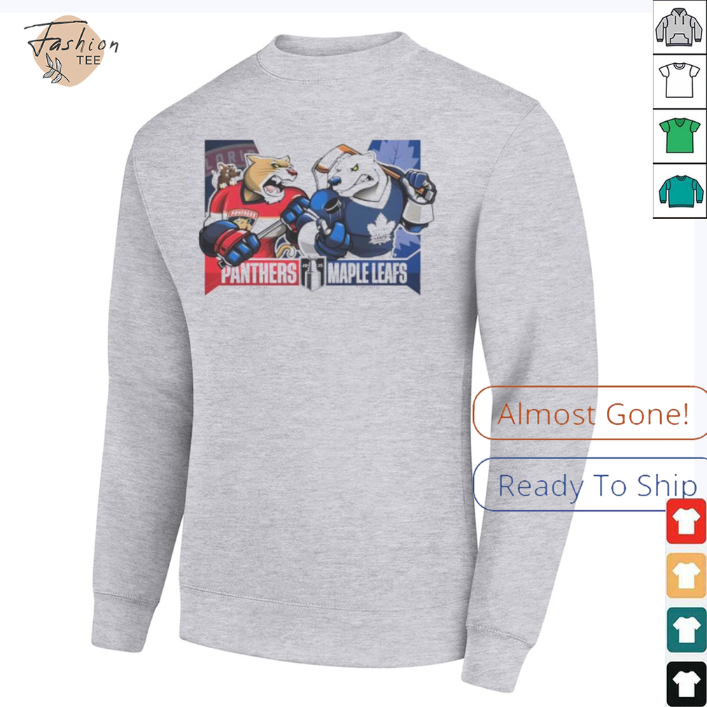 Florida Panthers Vs Toronto Maple Leafs 2025 2nd Round Matchups Eastern Conference Semi Finals Mascot shirt Florida Panthers Vs Toronto Maple Leafs 2025 2nd Round Matchups Eastern Conference Semi Finals Mascot shirt