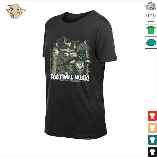 Football Music and Friendship Graphic T Shirt