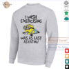 Funny Minion I wish exercising was as easy as eating shirt