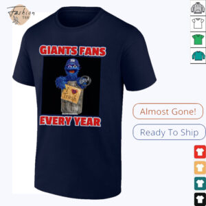 Giants Fans Every Year Trash Can Edition T Shirt