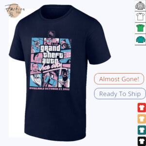 Grand Theft Auto Vice City Vintage Graphic T Shirt Retro Gaming Tee