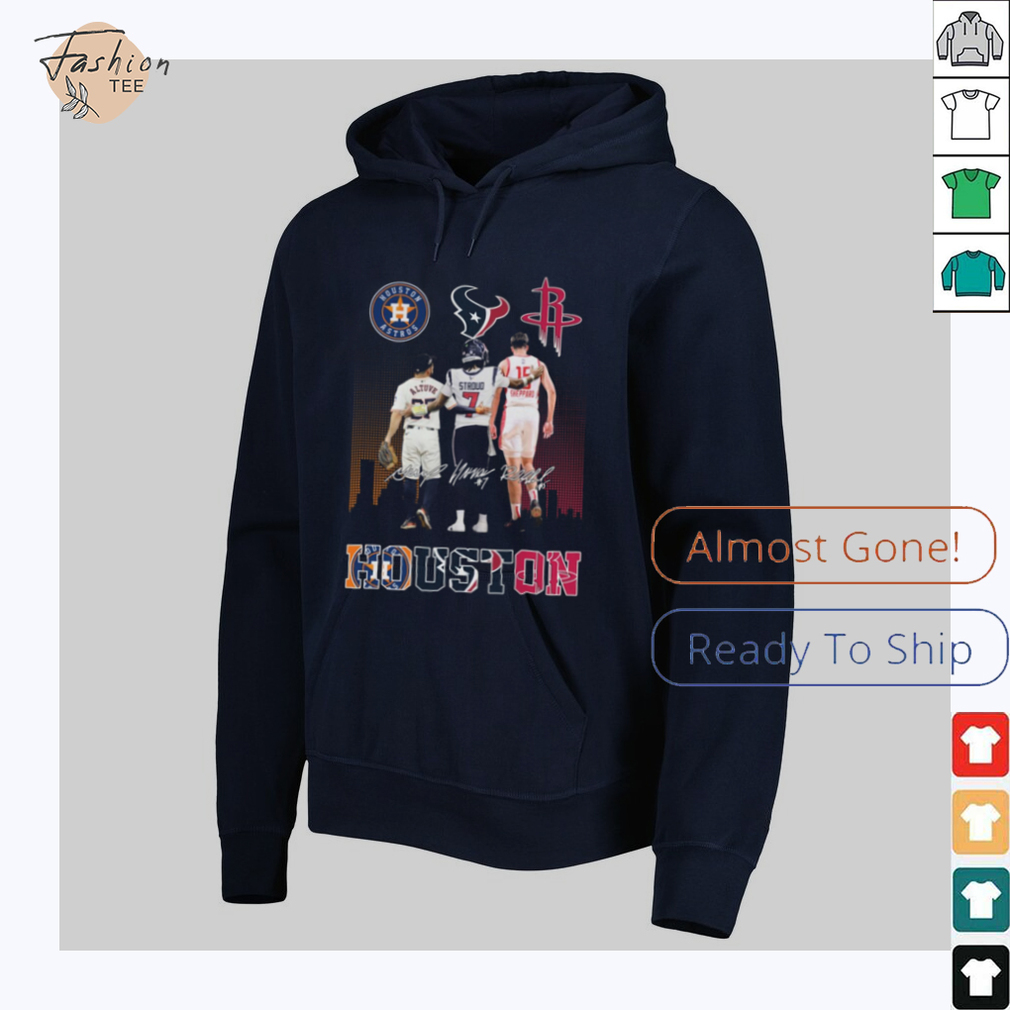 Houston Astros x Houston Texans x Houston Rockets Signature Unisex T Shirt Houston Astros x Houston Texans x Houston Rockets Signature Unisex T Shirt