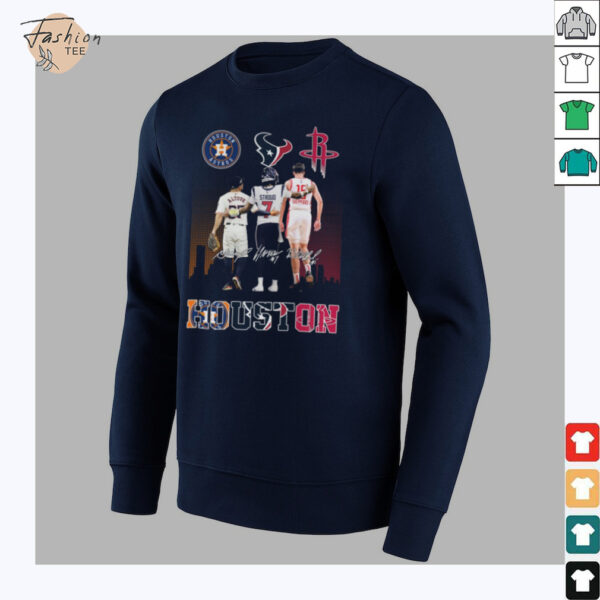 Houston Astros x Houston Texans x Houston Rockets Signature Unisex T Shirt