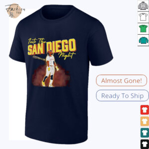 Into the San Diego Night Fernando Tatis Jr Padres baseball shirt
