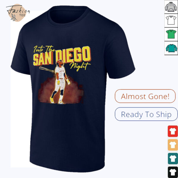 Into the San Diego Night Fernando Tatis Jr Padres baseball shirt