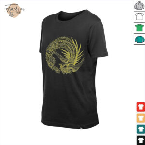 JTxPM 2 Peacock Long Sleeve Cotton Black Shirt