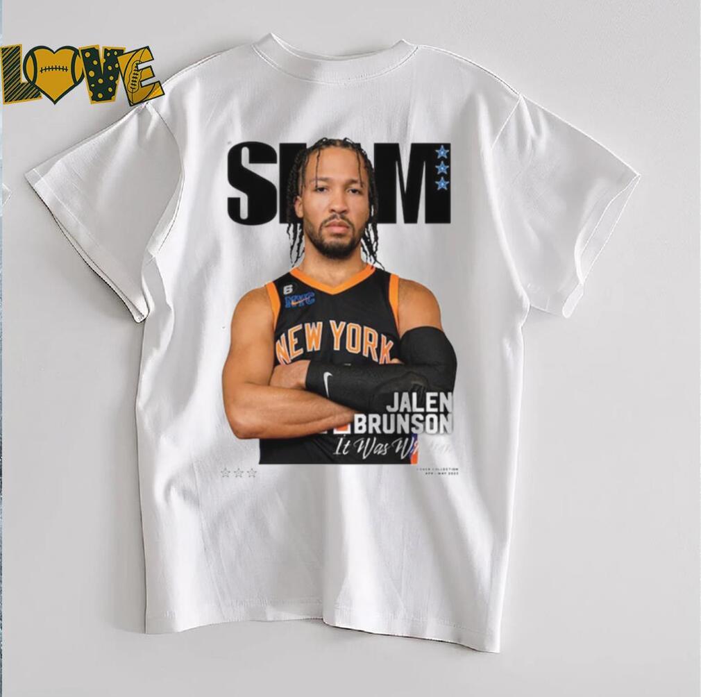 Jalen Brunson New York Knicks SLAM Cover T Shirt_4_11zon Jalen Brunson New York Knicks SLAM Cover T Shirt_4_11zon