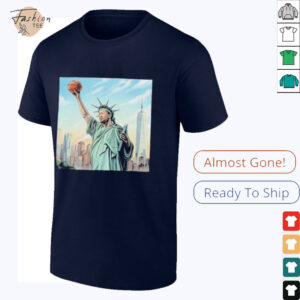 Jalen Brunson New York Knicks Statue Of Liberty Cover Nike Kobe 6 PE’s NBA 2025 T shirts