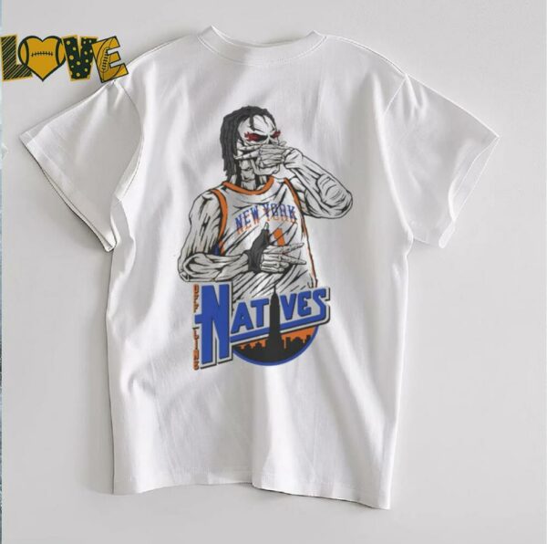 Jalen Brunson Three Point Celebration Natives New York Knicks T shirts