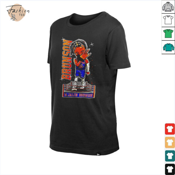 Jalen Brunson WWE cartoon shirt