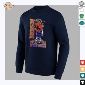 Jalen Brunson WWE cartoon shirt