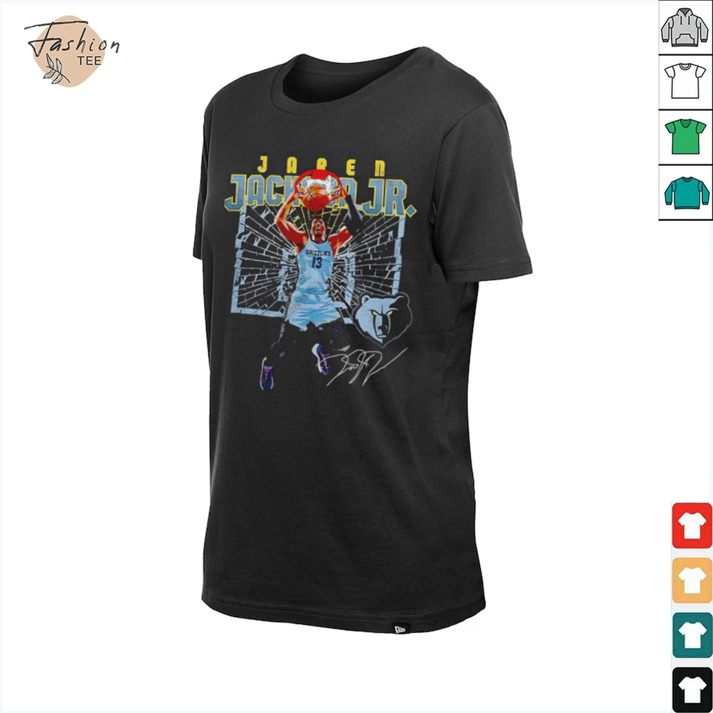 Jaren Jackson Jr. Memphis Grizzlies basketball player shattered signature shirt Jaren Jackson Jr. Memphis Grizzlies basketball player shattered signature shirt