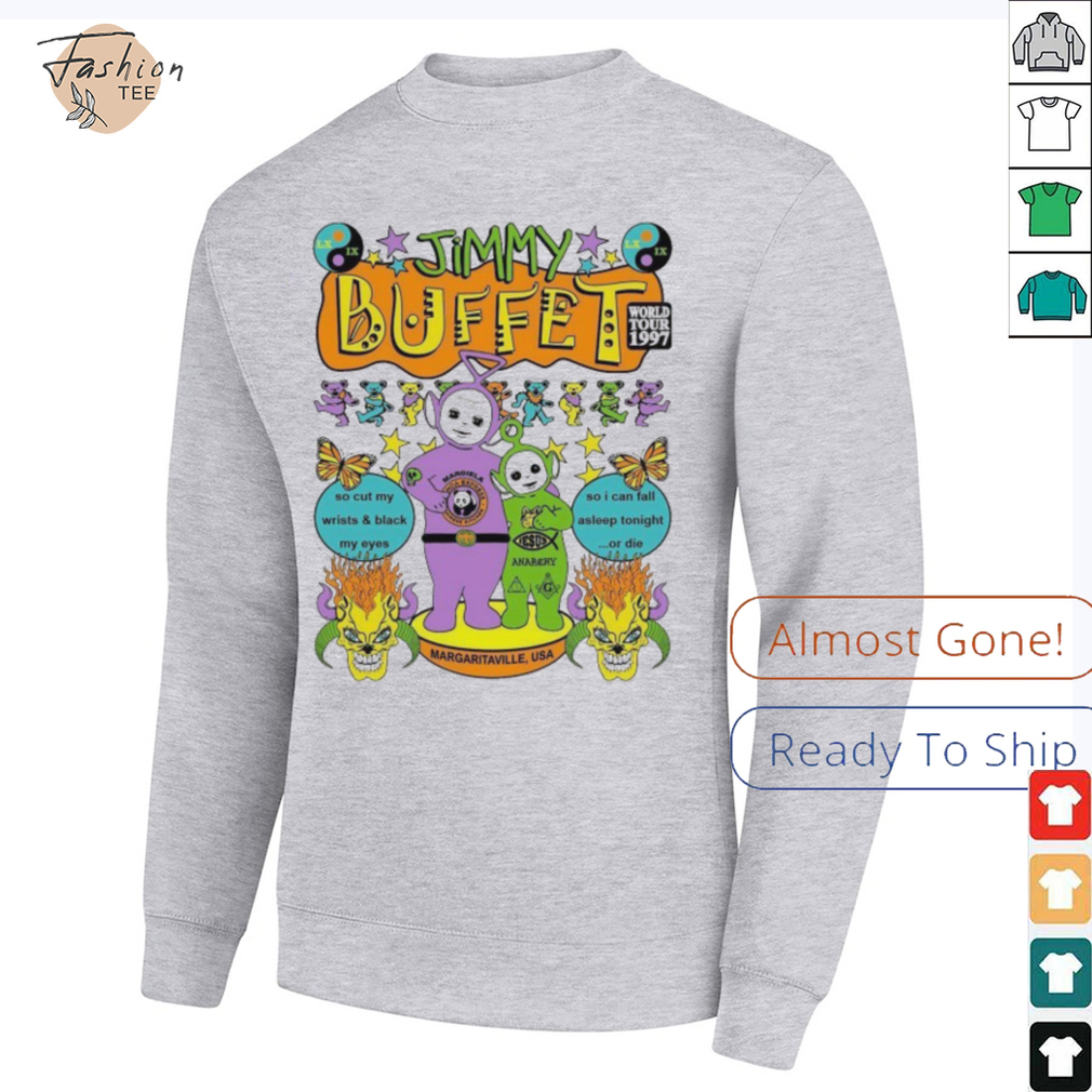 Jimmy Buffet World Tour 1997 Brian Robert Jones Margaritaville USA T shirts Jimmy Buffet World Tour 1997 Brian Robert Jones Margaritaville USA T shirts